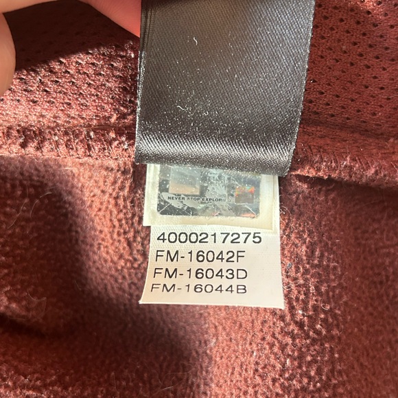 Men’s North Face Windbreaker Burgundy size L - Picture 3 of 5